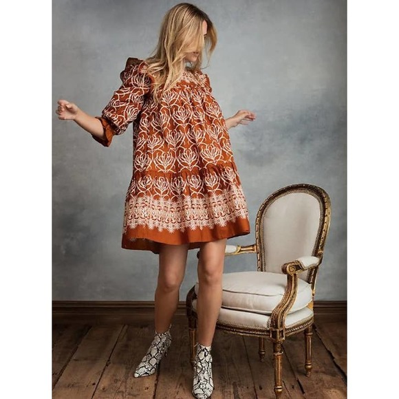 HAPPY X NATURE Juliet Boho Mini Dress - Picture 1 of 7